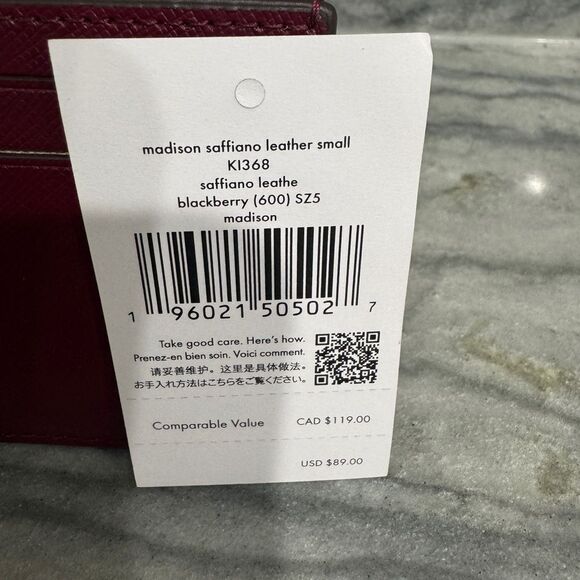 Kate Spade‎ Small Leather Slim Card Holder w/Dust Bag - Picture 3 of 5